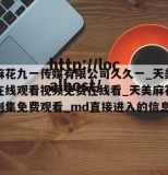 关于麻花九一传媒有限公司久久一_天美mv传奇在线观看视频免费在线看_天美麻花视频大全剧集免费观看_md直接进入的信息